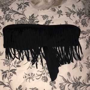 Black fringe baiting suit